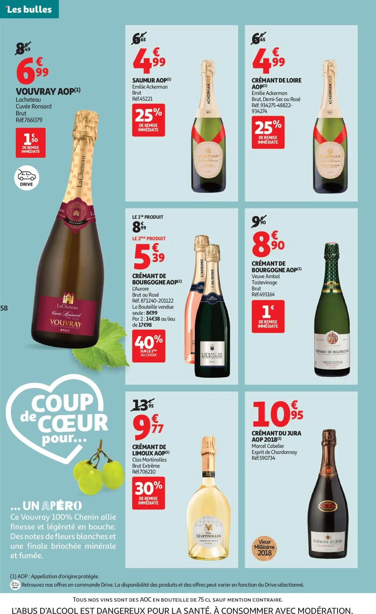{H1} | Page: 58 | Produits: Marcel, Crémant de bourgogne, Crémant