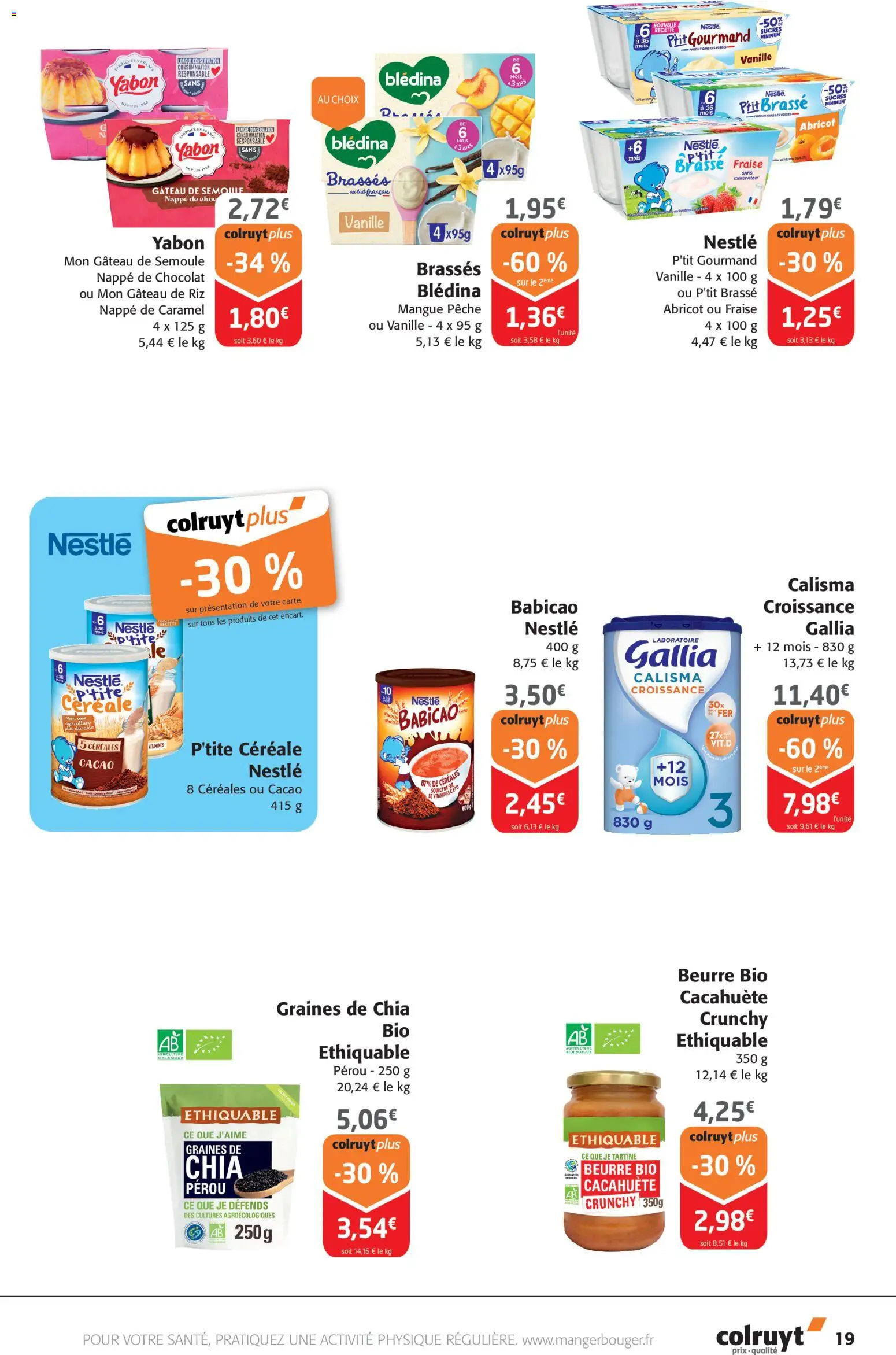 {H1} | Page: 19 | Produits: Abricot, Mangue, Pêche, Céréales