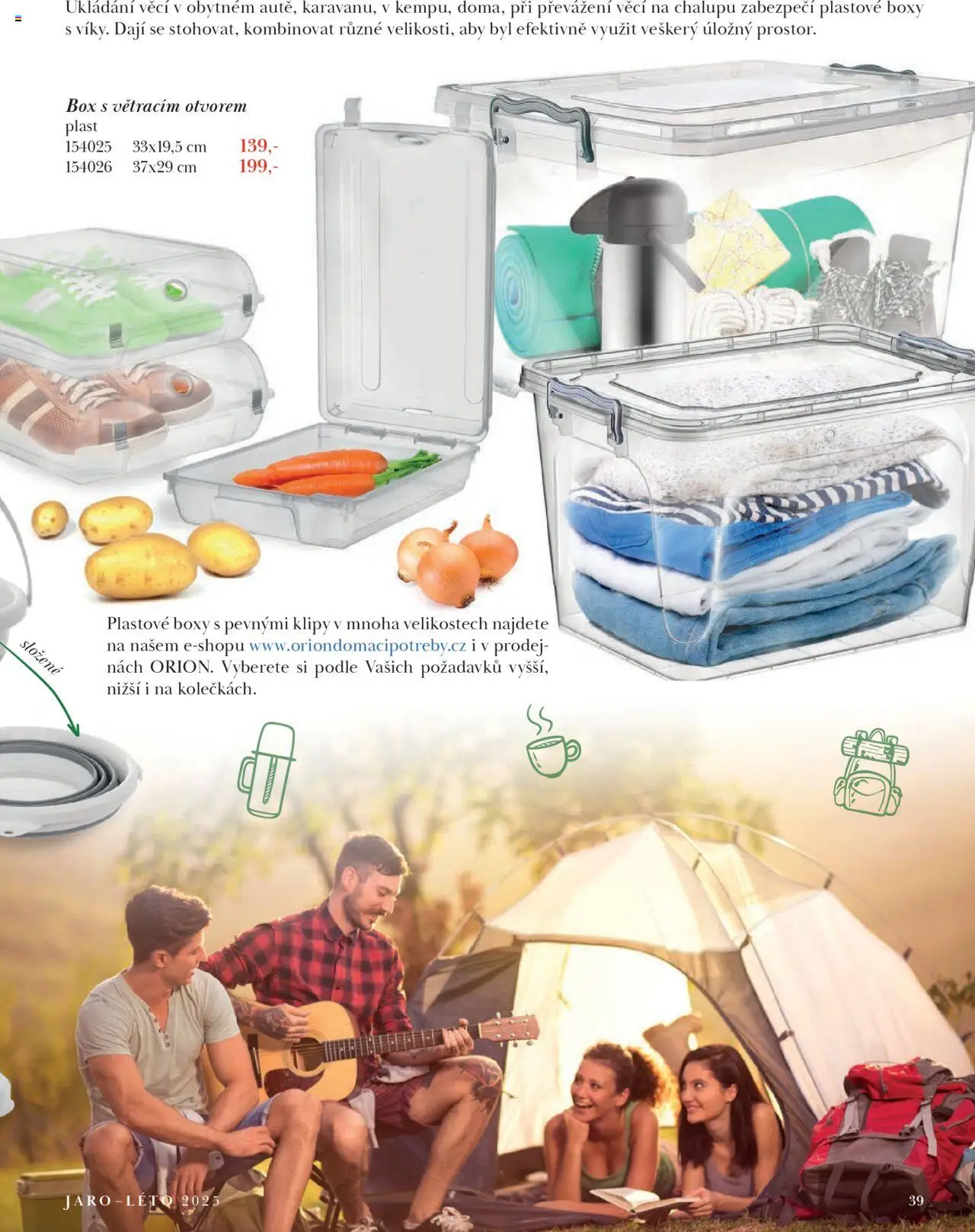 Orion katalog - Magazín Jaro/Léto 2025 od 21.03.2025 | Strana: 39 | Produkty: Box, Plastové boxy