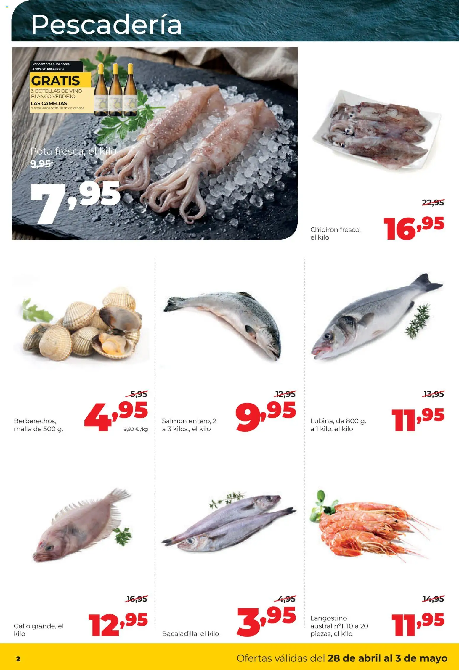 Alimerka folleto Zamora │ válido desde el 27.04.2026 | Página: 2 | Productos: Vino, Langostino