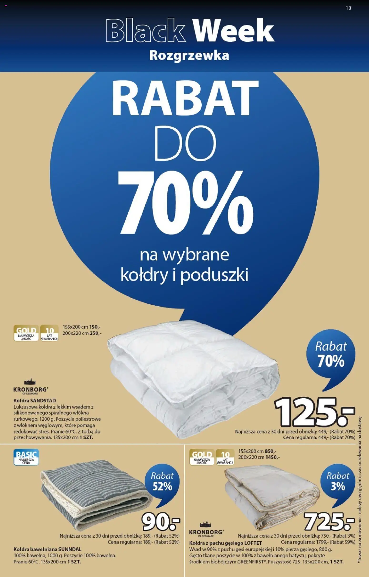 JYSK Black Friday od 12.11.2025 | Strona: 13 | Produkty: Torba, Kołdra