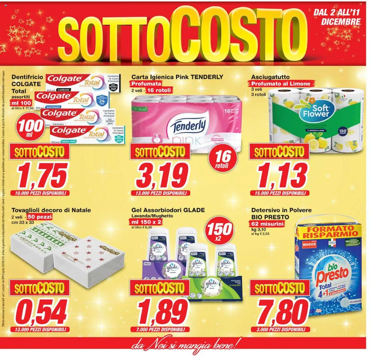 Volantino Prix del 02.12.2025 | Pagina: 5 | Prodotti: Dentifricio, Detersivo in polvere, Smacchiatore, Limone