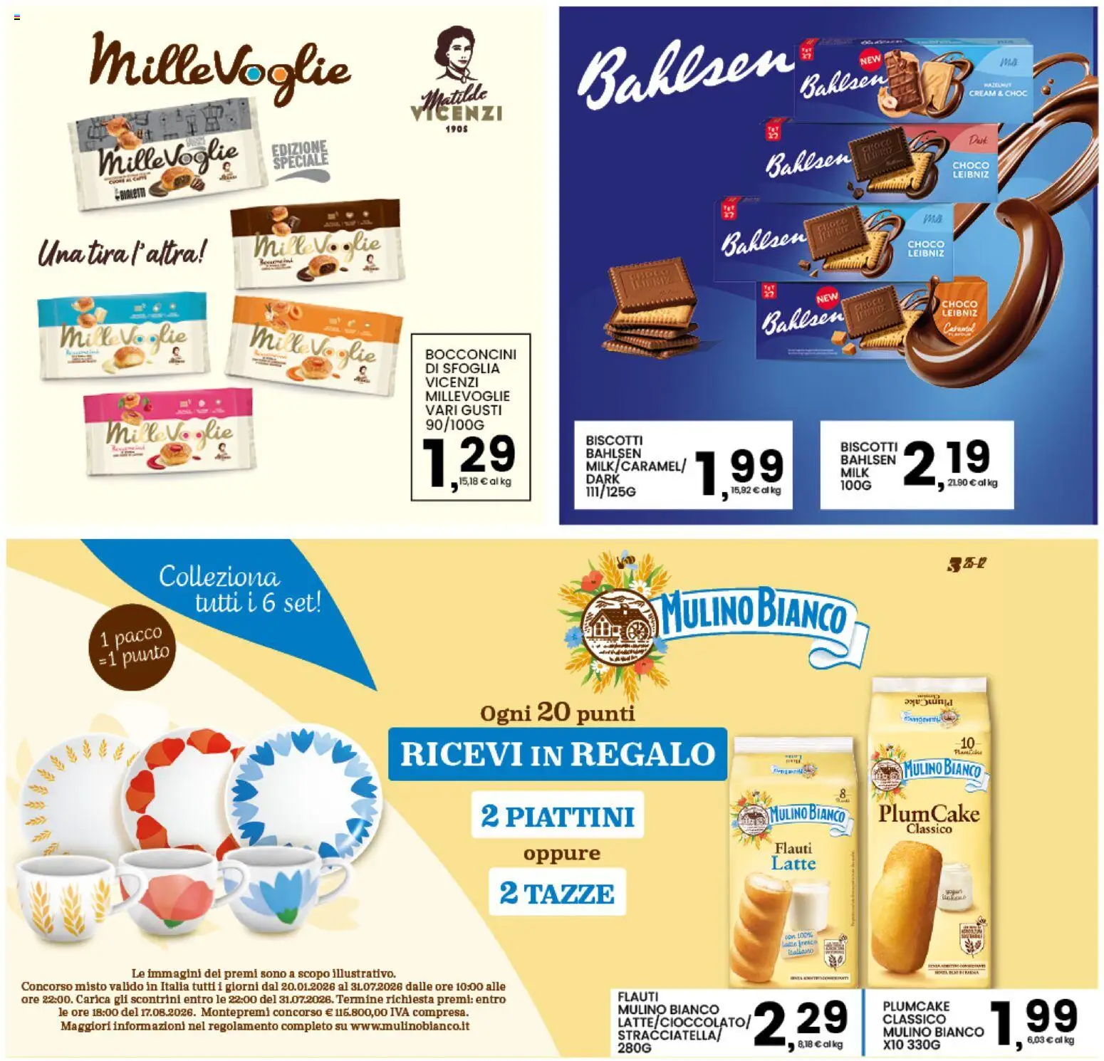 Volantino Interspar del 20.01.2026 | Pagina: 32 | Prodotti: Biscotti, Latte, Plumcake