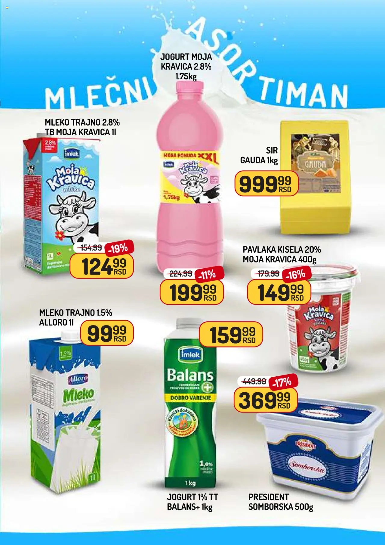 Aman katalog - važi od 08.08.2025 | Strana: 5 | Proizvode: Moja kravica, Mleko, Jogurt, Pavlaka