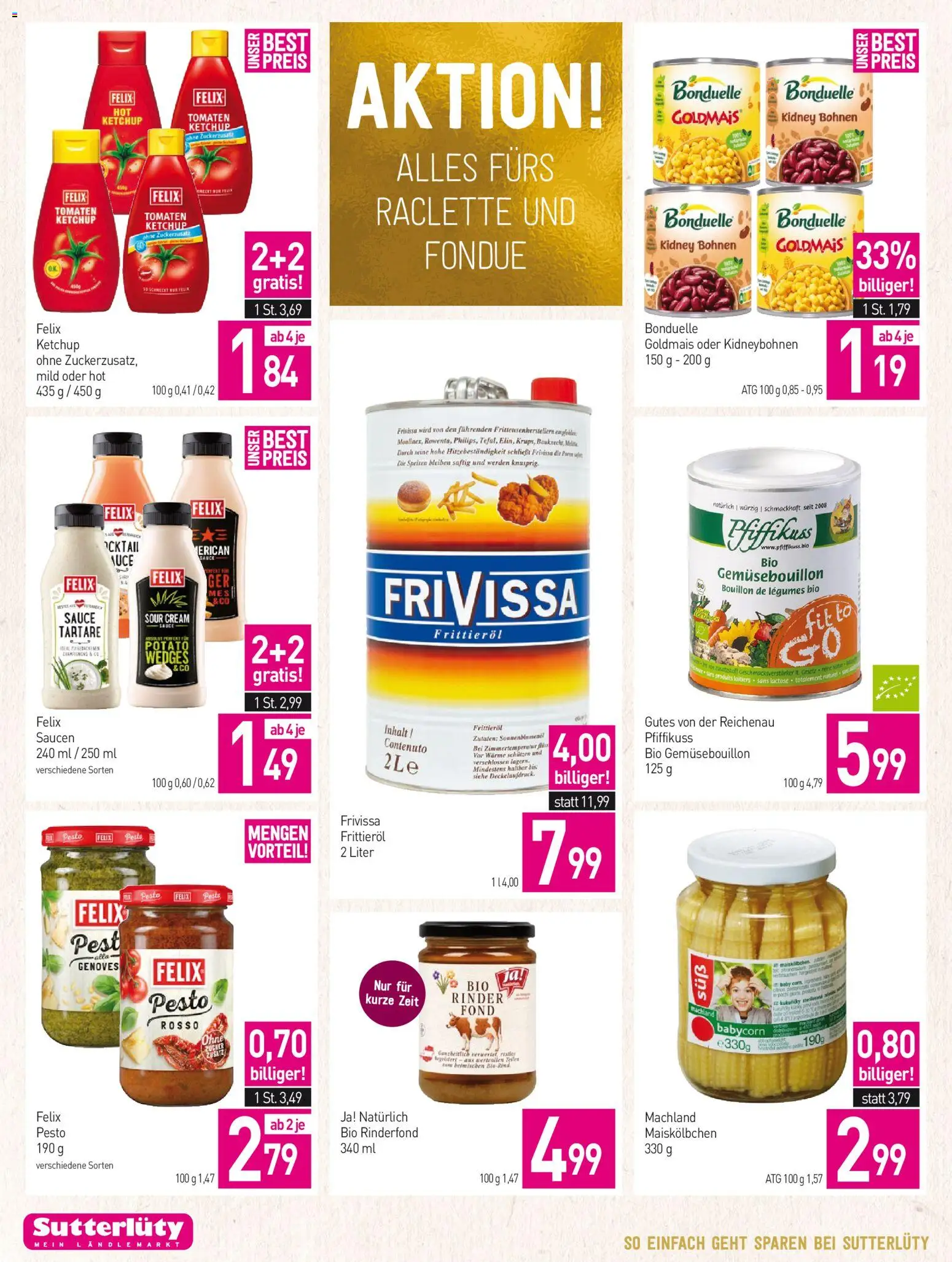 Sutterlüty Flugblatt gültig ab 27.12.2025 | Seite: 26 | Produkte: Ketchup, Huile à frire, Tomaten