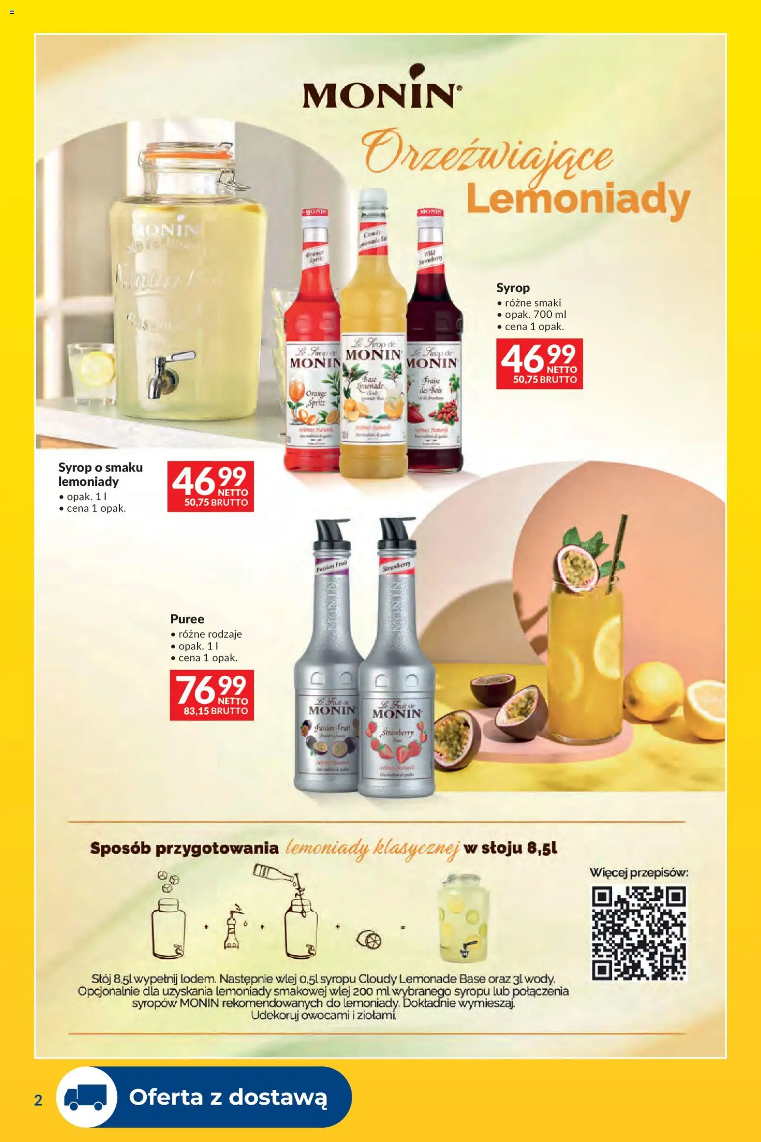 Makro gazetka - Dostawy dla gastronomii od 07.04.2026 | Strona: 2 | Produkty: Syrop