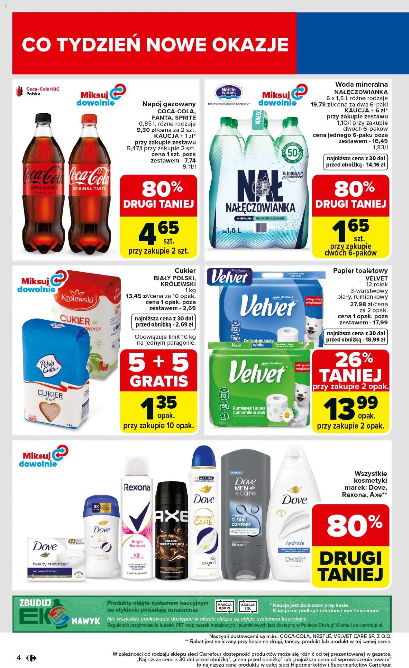 Carrefour Gazetka od 23.02.2026 | Strona: 6 | Produkty: Papier toaletowy, Aloes, Woda, Cukier