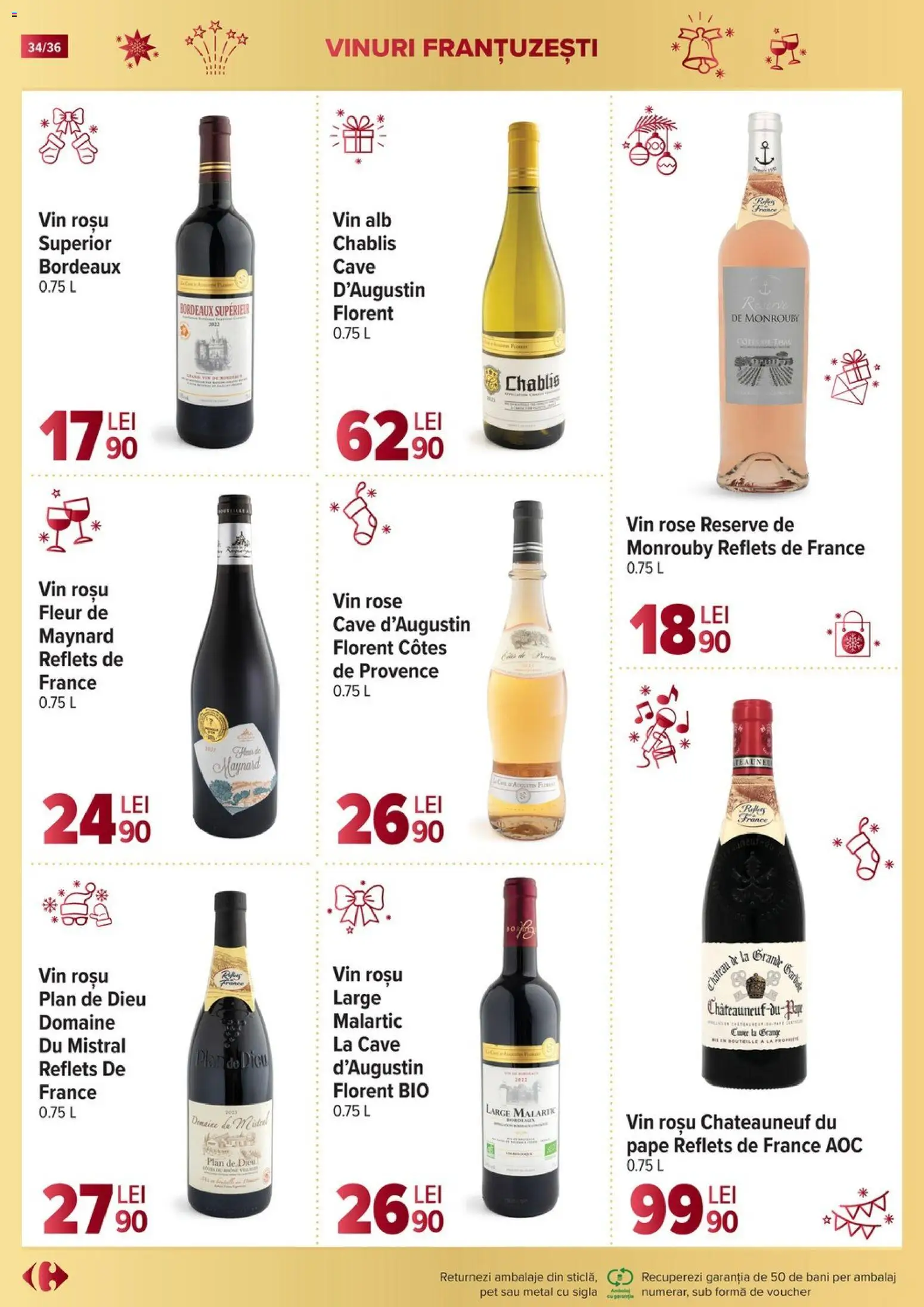 Noul catalog Carrefour – valabil de la 19.11.2025 | Pagină: 34 | Produse: Şerit ödül, Vin