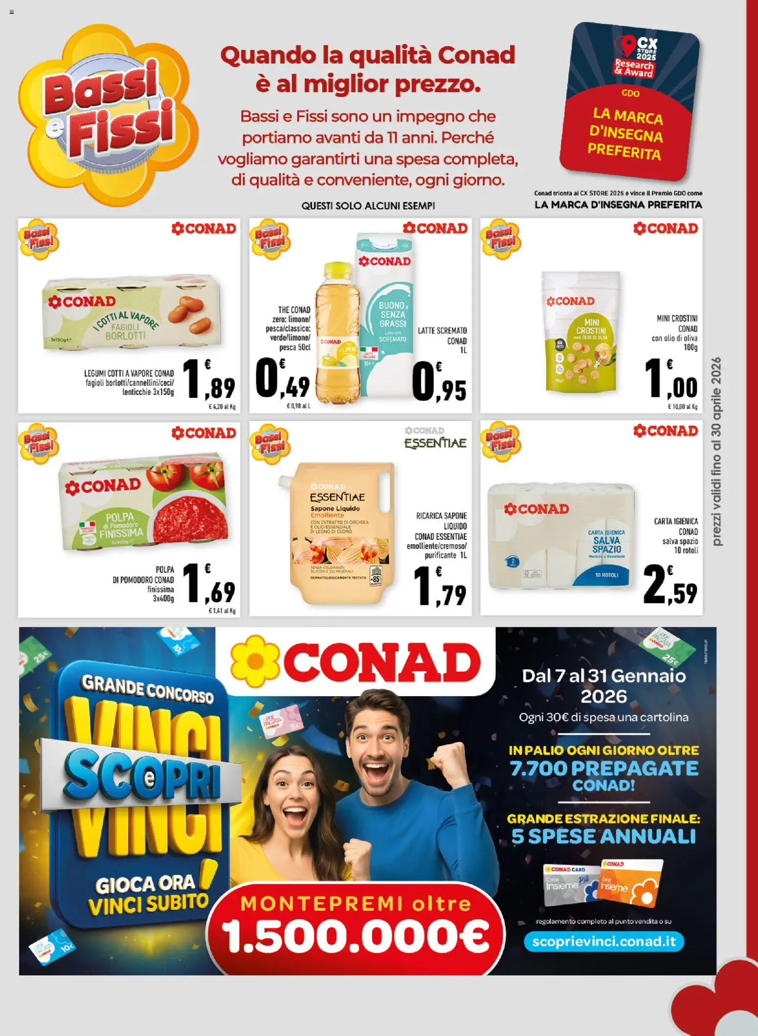 Volantino Conad del 02.01.2026 | Pagina: 9 | Prodotti: Limone, Olio, Pesca, The