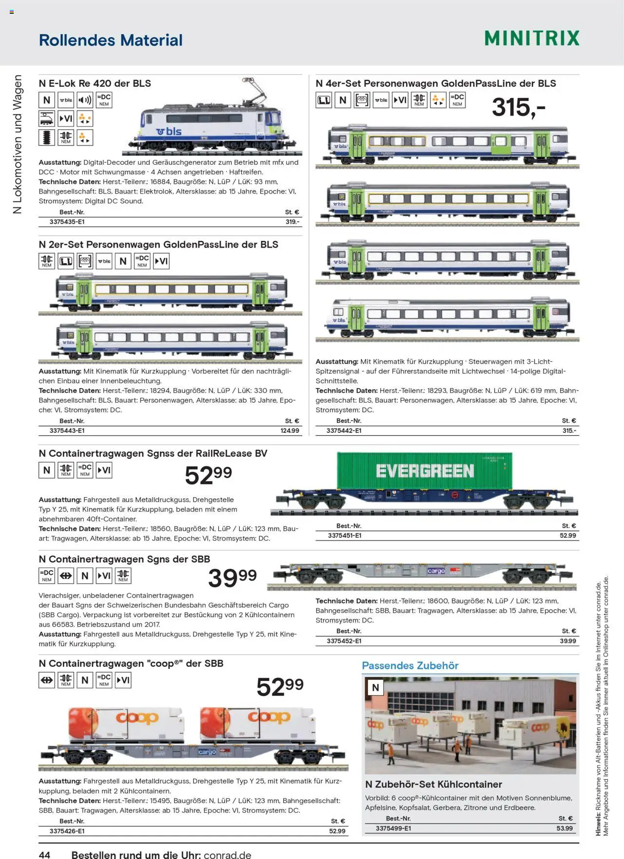 Conrad  Modellbahn Katalog – gültig ab 25.08.2025 | Seite: 46 | Produkte: Zitrone, Uhr