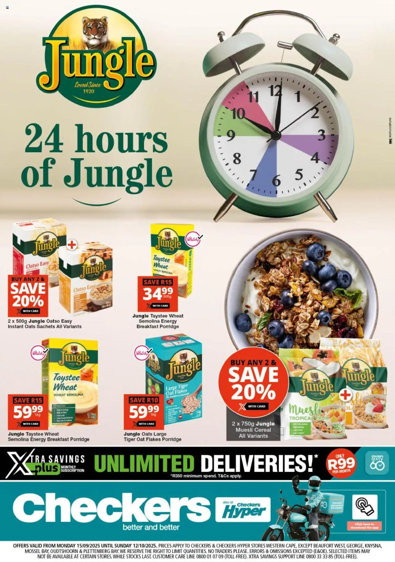 New Checkers catalogue – valid from 15.09.2025 | Page: 1 | Products: Oats, Flakes, Fruit