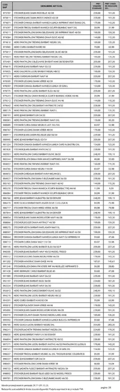 Ofertele Selgros valabile de la 28.11.2025 | Pagină: 28 | Produse: Kaki, Deri ve Tüy Bakımı, Bluză, Pantaloni