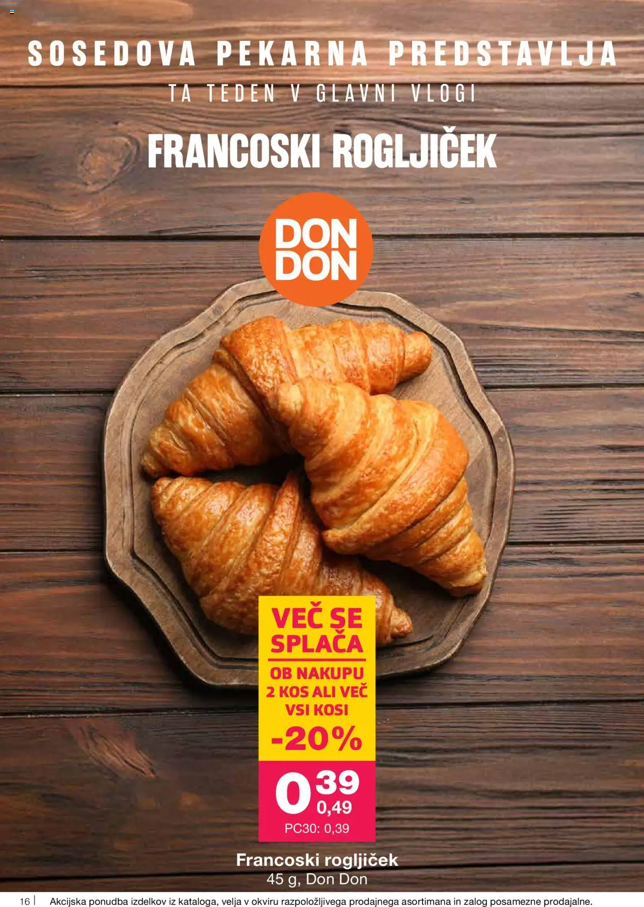 Novi Mercator katalog ponudbe – veljaven od 02.10.2025 | Stran: 16 | Izdelki: Pekarna, Kos
