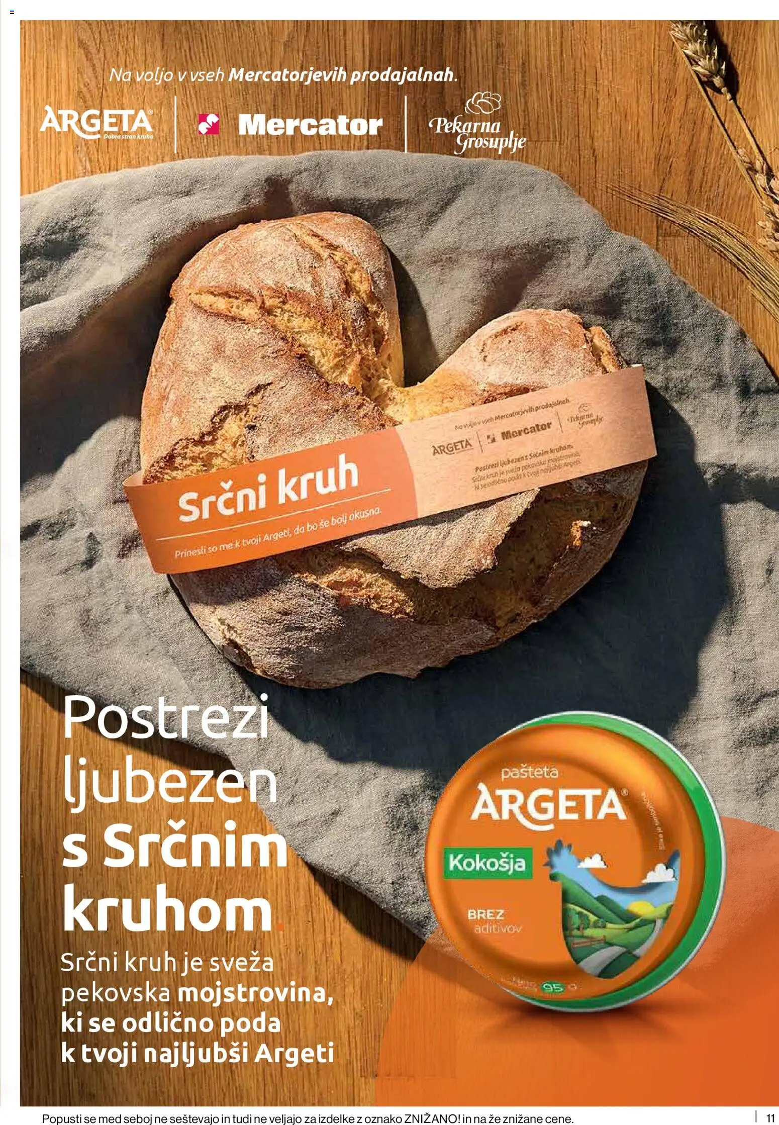 Novi Mercator katalog ponudbe – veljaven od 26.02.2026 | Stran: 11 | Izdelki: Pekarna, Pašteta, Kruh