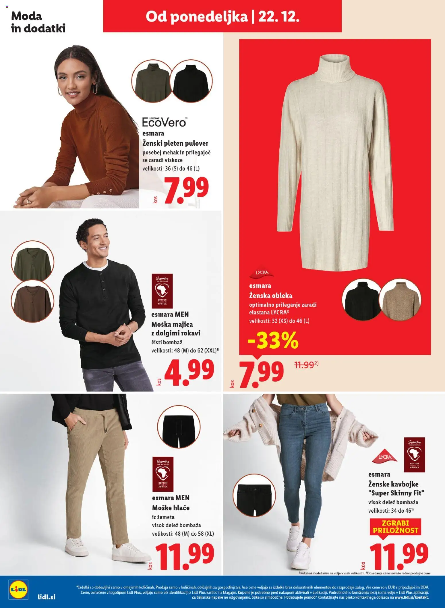 Novi Lidl katalog ponudbe – veljaven od 18.12.2025 | Stran: 50 | Izdelki: Pulover, Hlace, Obleka, Kavbojke