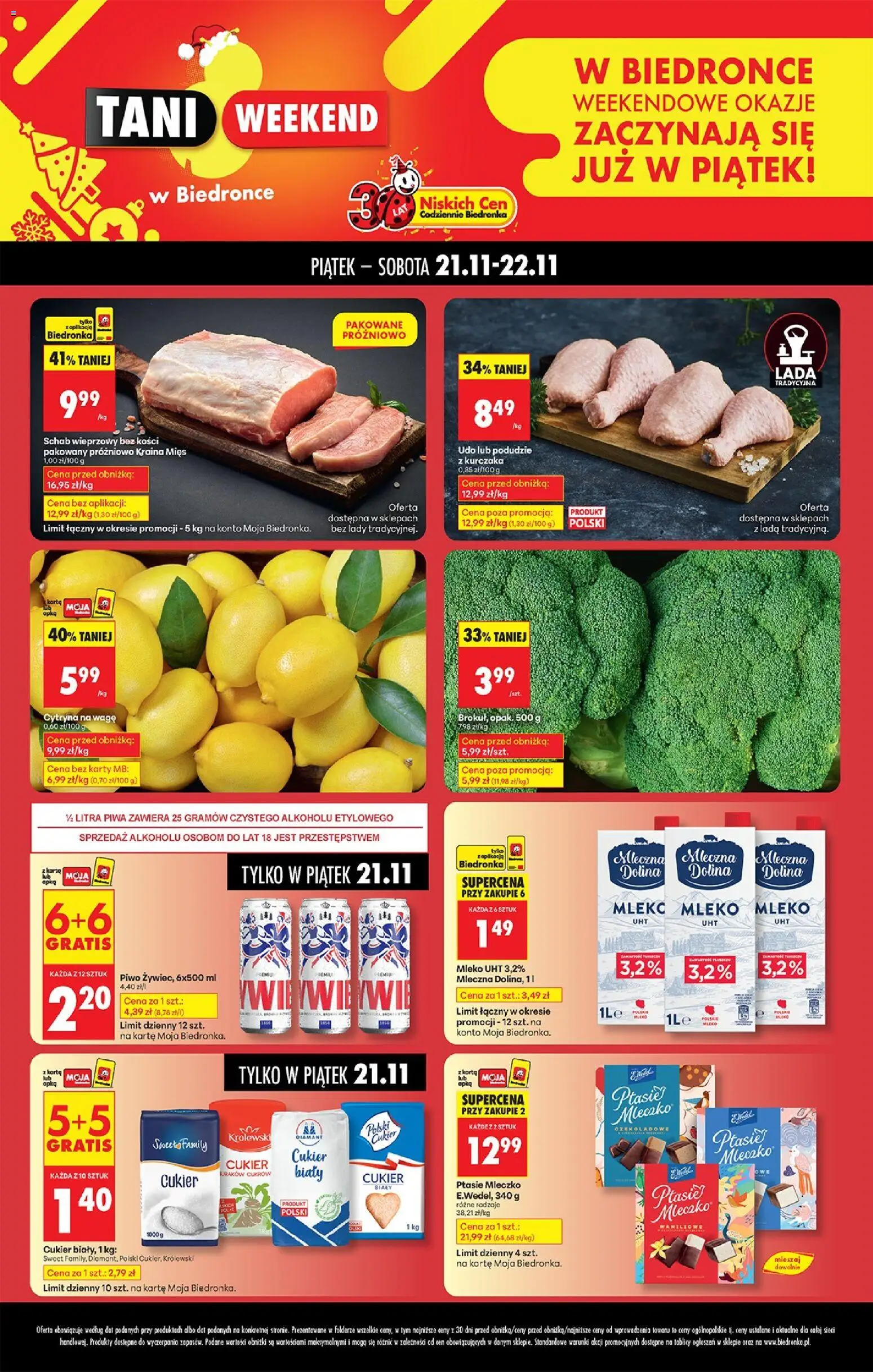 Biedronka gazetka - Tani weekend od 21.11.2025 | Strona: 1