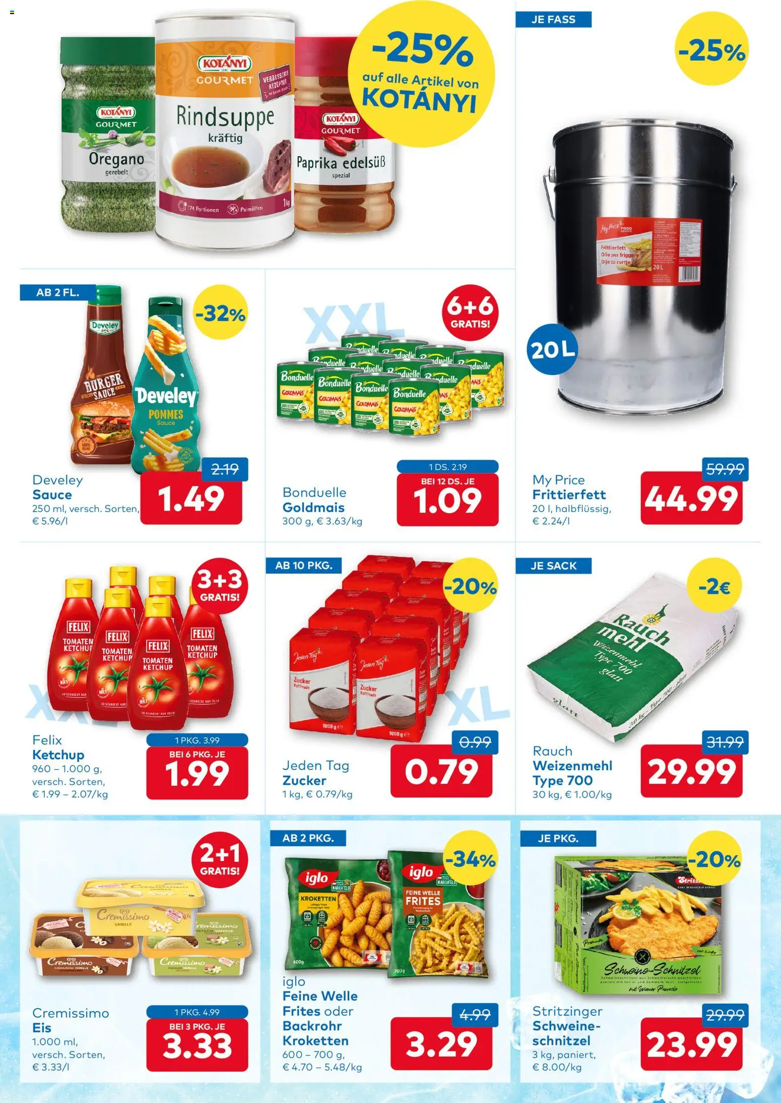 T&G Flugblatt gültig ab 23.04.2026 | Seite: 3 | Produkte: Ketchup, Zucker, Tomaten