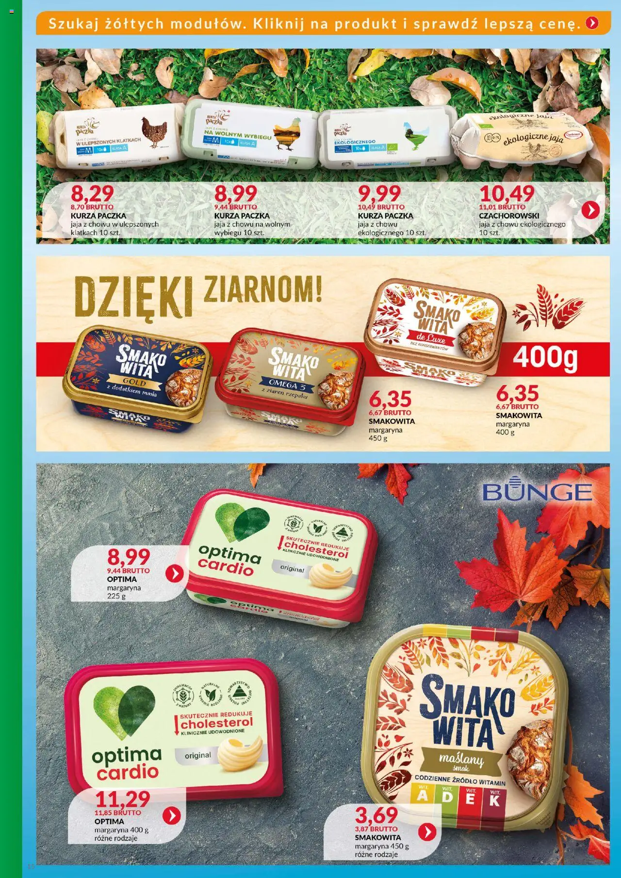 Eurocash Gazetka - Katalog Artykułów Spożywczych od 19.10.2025 | Strona: 15 | Produkty: Margaryna, Jaja