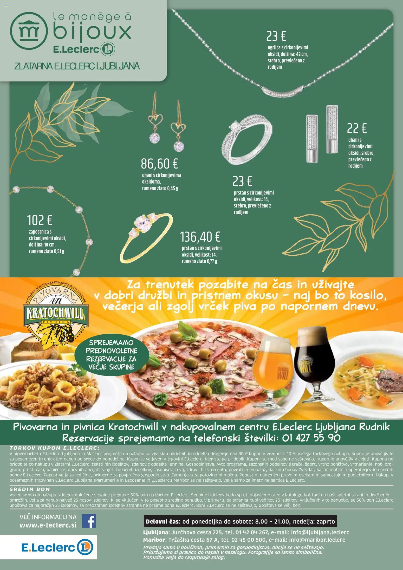 Novi E.leclerc katalog ponudbe – veljaven od 05.11.2025 | Stran: 48 | Izdelki: Zapestnica, Prstan, Uhani