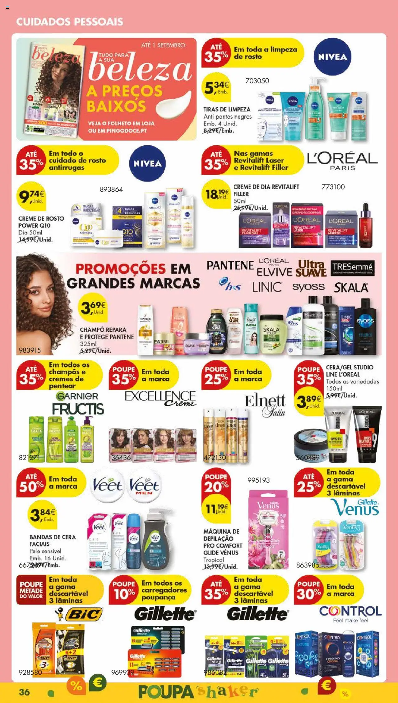 Pingo Doce folheto │ válido de 19.08.2025 | Página: 42 | Produtos: Shampoo, Cera, Creme