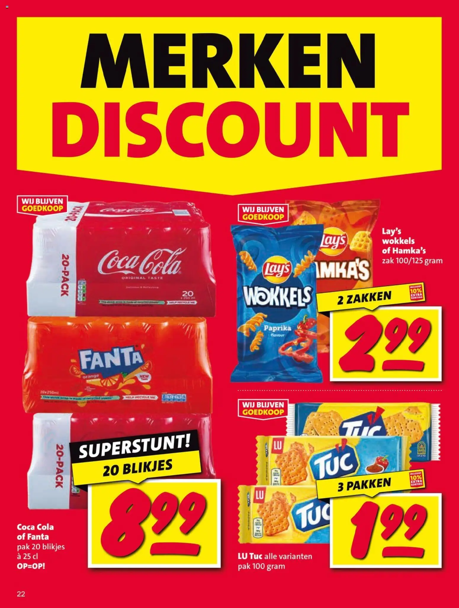 {H1} | Pagina: 22 | Producten: Coca Cola, Fanta, Zak, Kész piskótalap