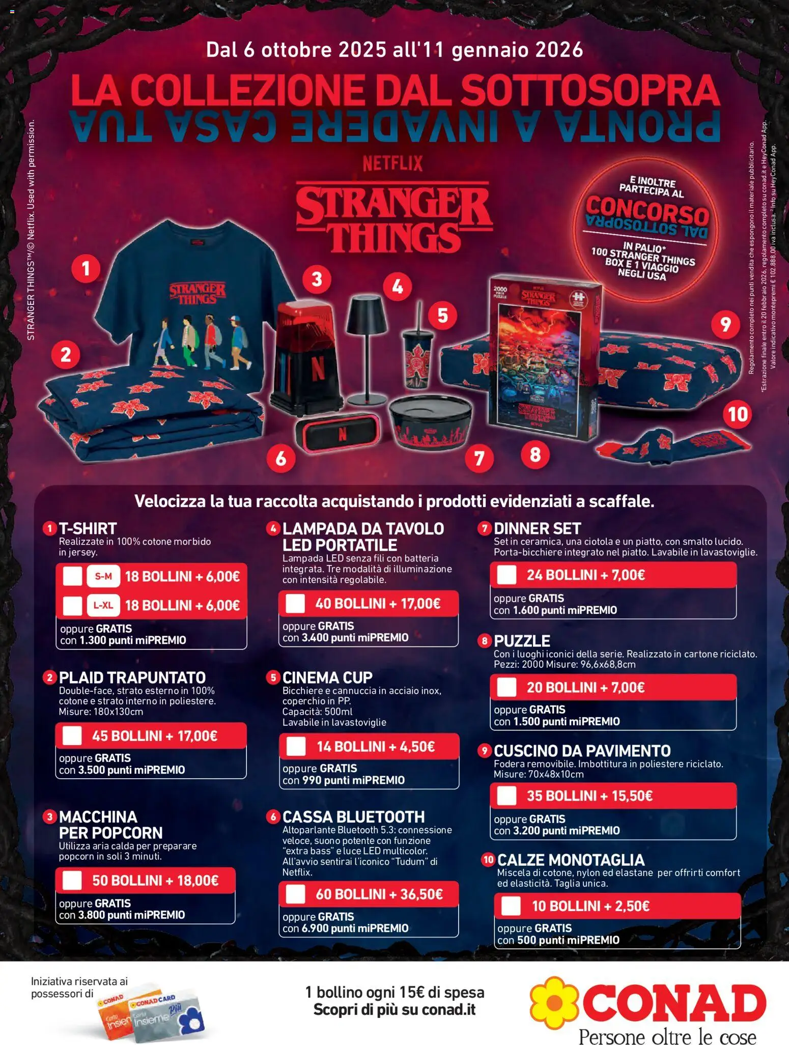 Volantino Conad del 03.12.2025 | Pagina: 19 | Prodotti: Pavimento, Cuscino, Tavolo, Ciotola