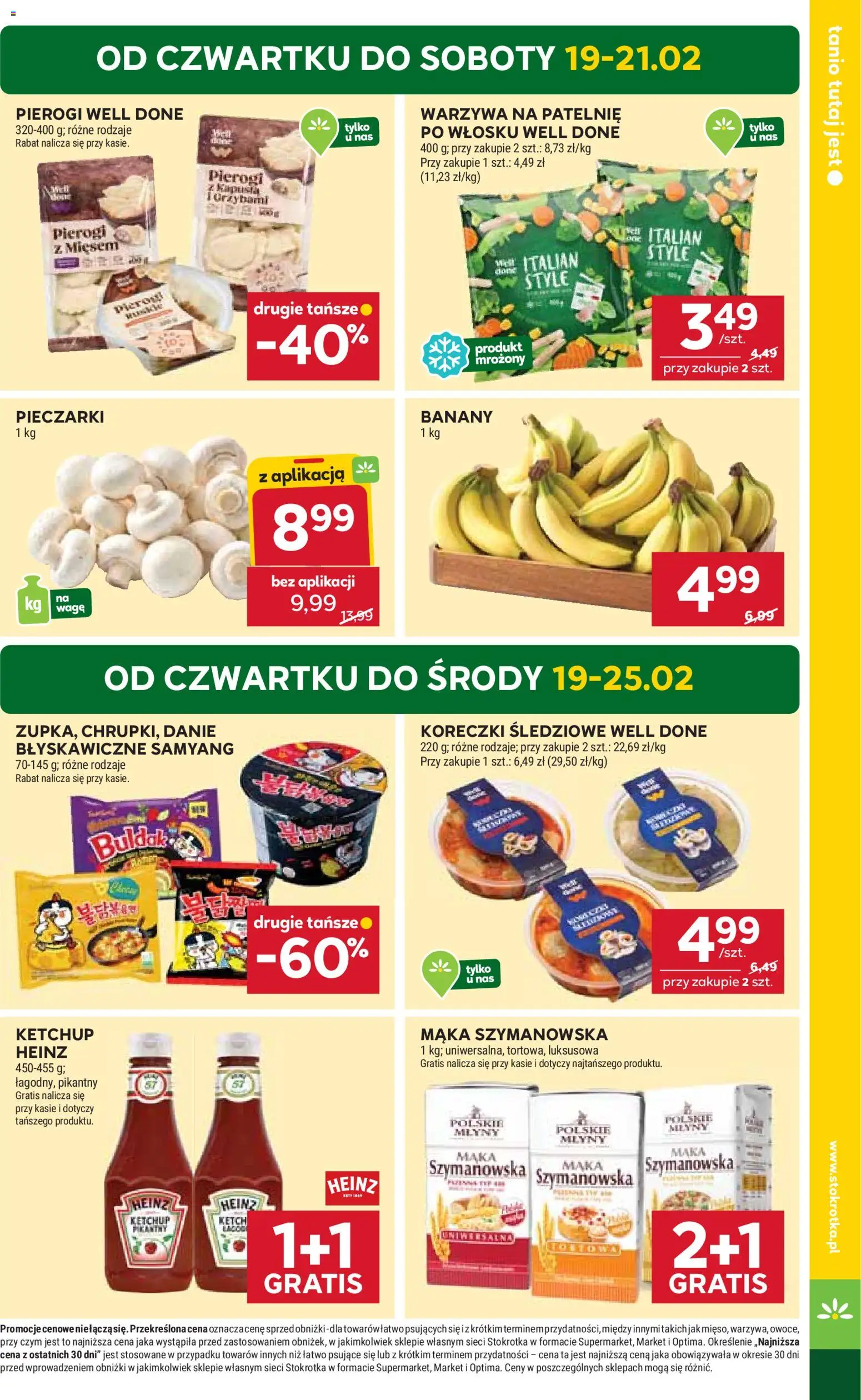Stokrotka Gazetka od 19.02.2026 | Strona: 5 | Produkty: Kapusta, Patelnie, Banany, Warzywa