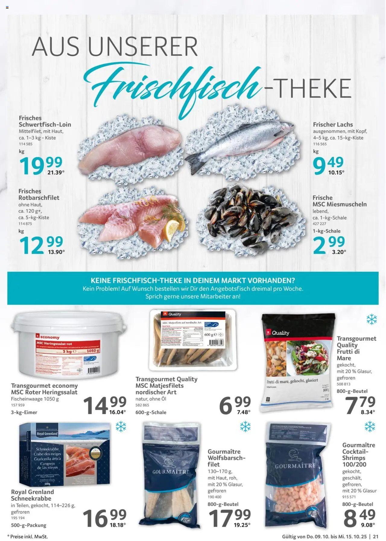 Selgros Prospekt 	 – gültig ab 09.10.2025 | Seite: 21 | Produkte: Öl, Lachs