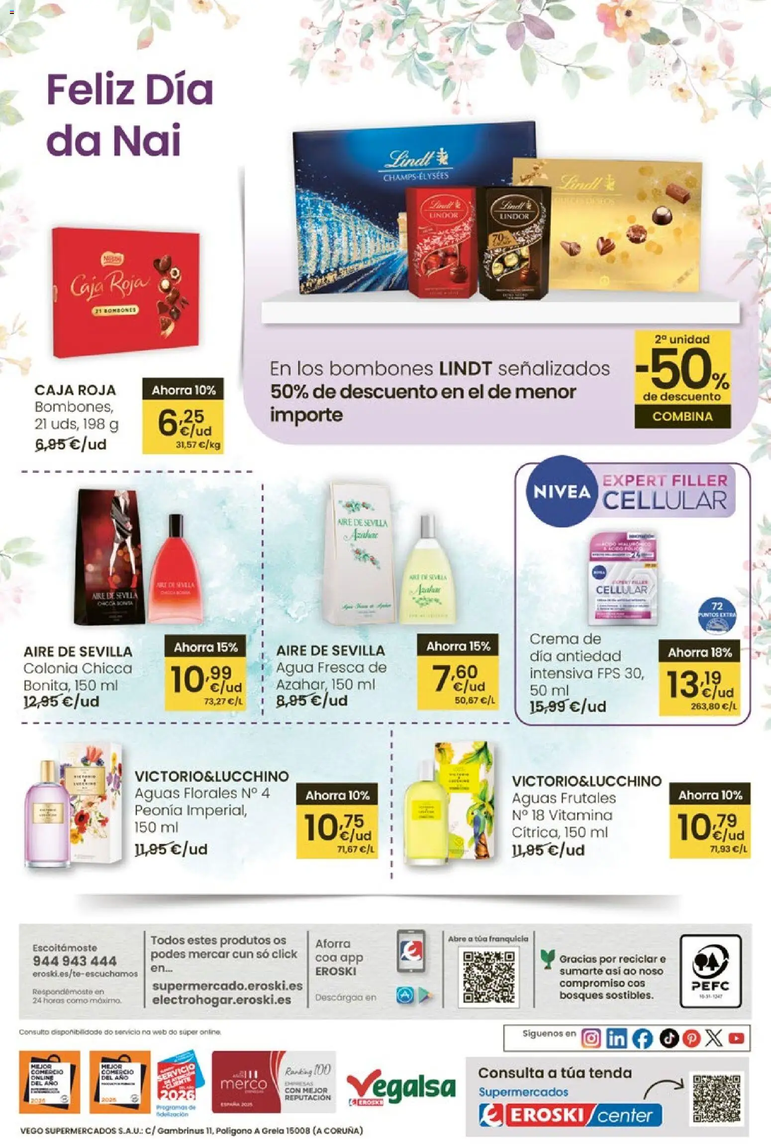 Eroski Quieres ahorrar conmigo │ válido desde el 16.04.2026 | Página: 36 | Productos: Colonia, Κεραία, Crema, Caja