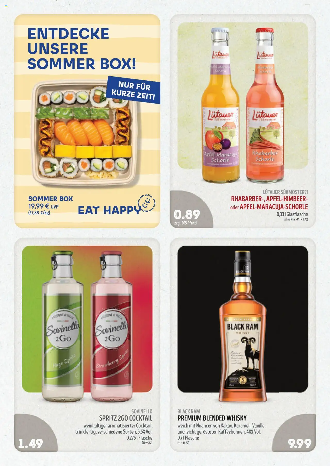 Edeka Struve Prospekt 	 - gültig ab dem 21.07.2025 | Seite: 13 | Produkte: Whisky, Box, Rhabarber, Hugo