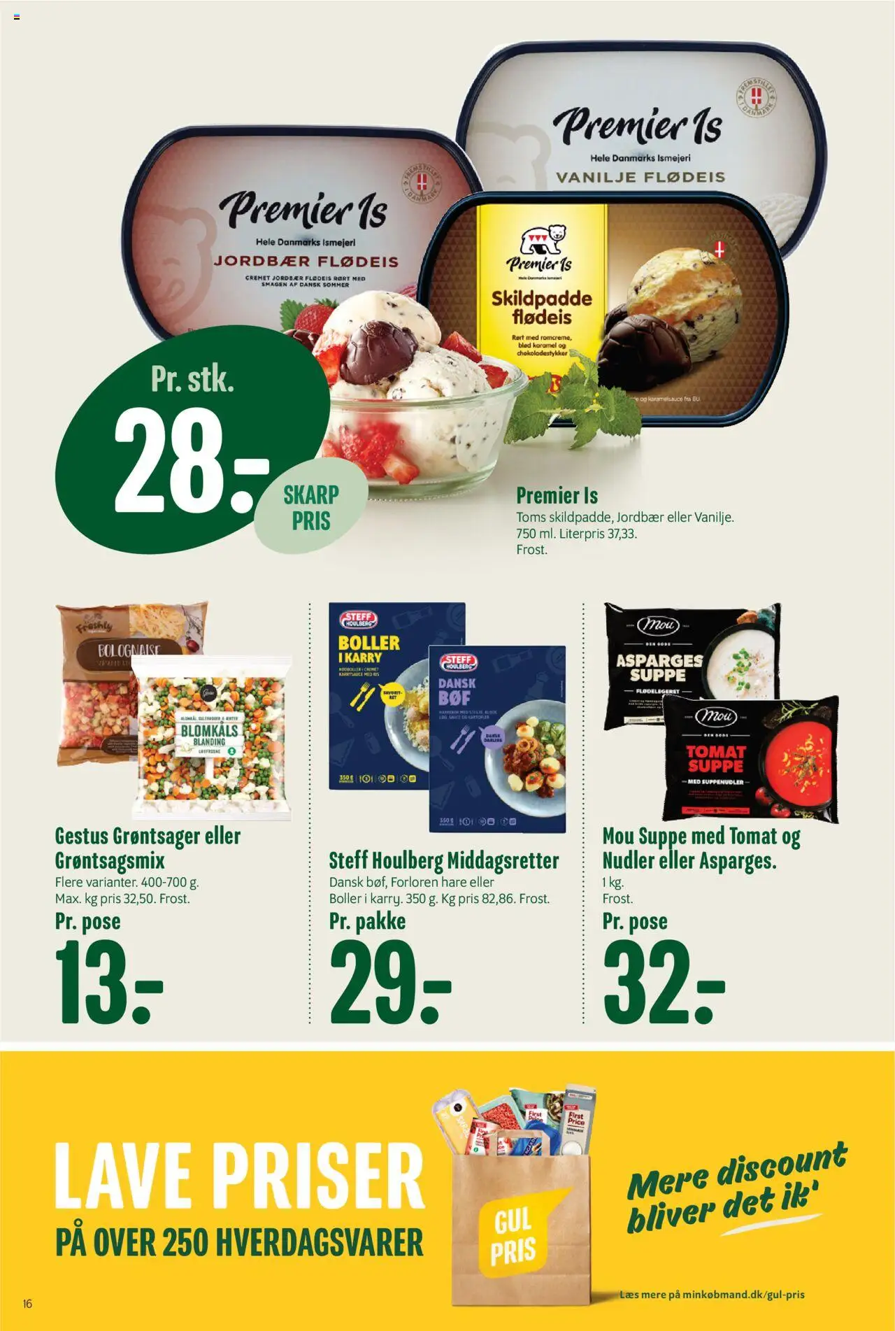 Min Købmand tilbudsavis – gyldig fra 05.09.2025 | Side: 16 | Produkter: Nudler, Kartofler, Vanilje, Asparges