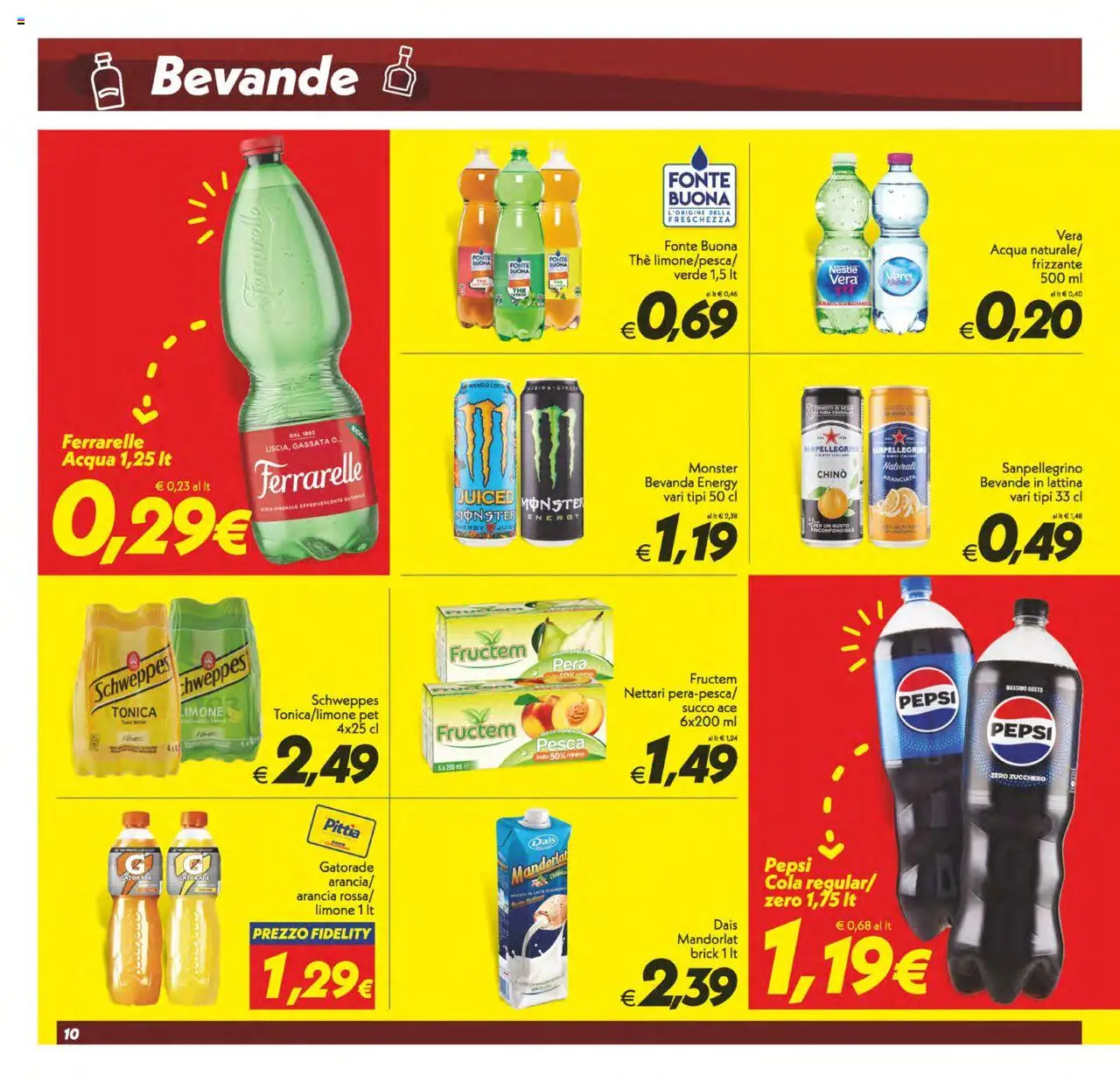 Volantino SuperConveniente del 03.06.2025 | Pagina: 10 | Prodotti: Zucchero, Pesca, Pera, The