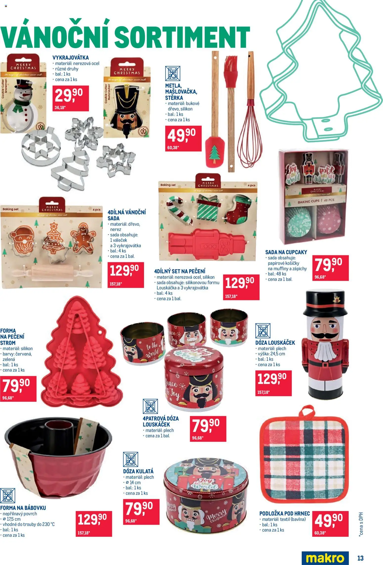 Makro leták - Pro milovníky jídla od 19.11.2025 | Strana: 13 | Produkty: Dóza, Hrnec, Plech, Louskáček