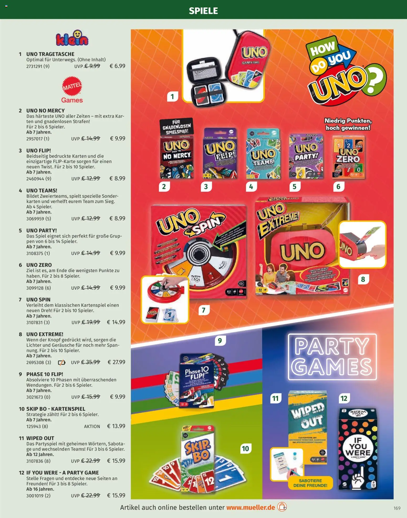 Müller Spielwarenkatalog – gültig ab 27.10.2025 | Seite: 169 | Produkte: Spiel