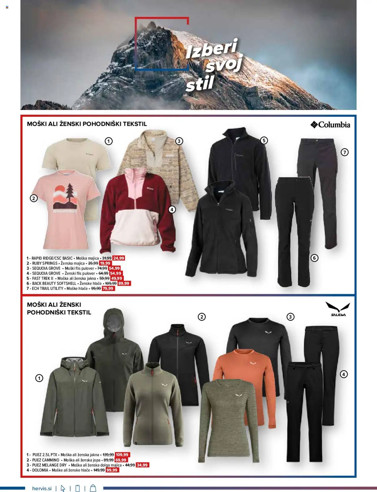 Novi Hervis katalog ponudbe – veljaven od 15.10.2025 | Stran: 4 | Izdelki: Majica, Pulover, Jakna, Hlace