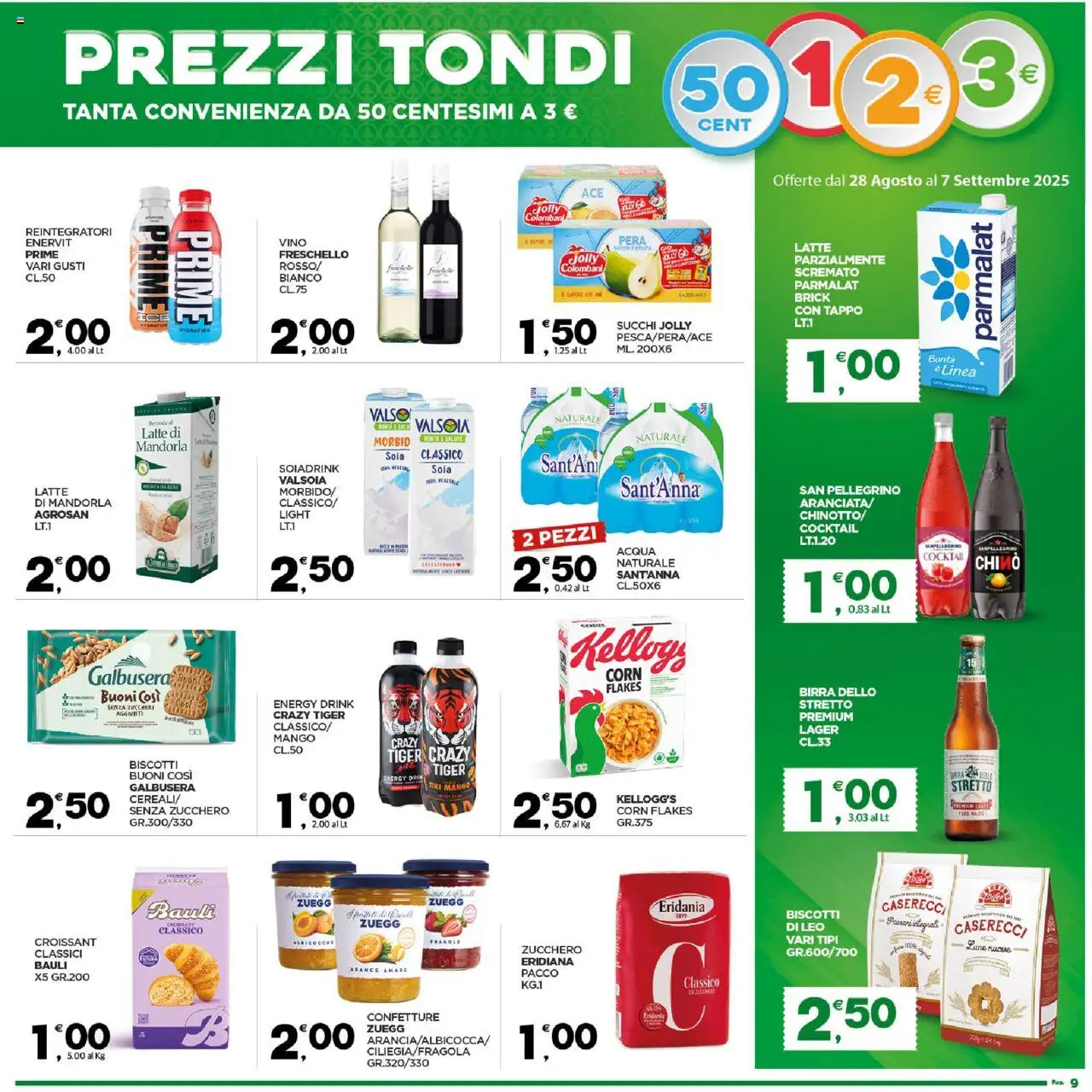 Volantino Despar del 28.08.2025 | Pagina: 9 | Prodotti: Arance, Fragole, Zucchero, Mango