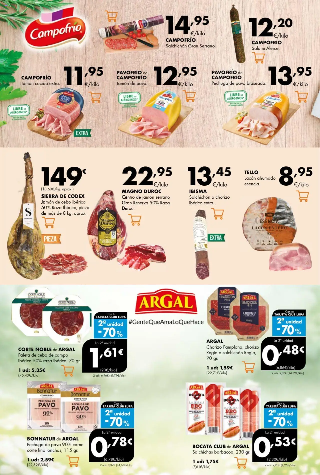 Lupa Supermercados folleto │ válido desde el 02.10.2025 | Página: 2 | Productos: Jamón serrano, Jamón, Jamón cocido, Salami