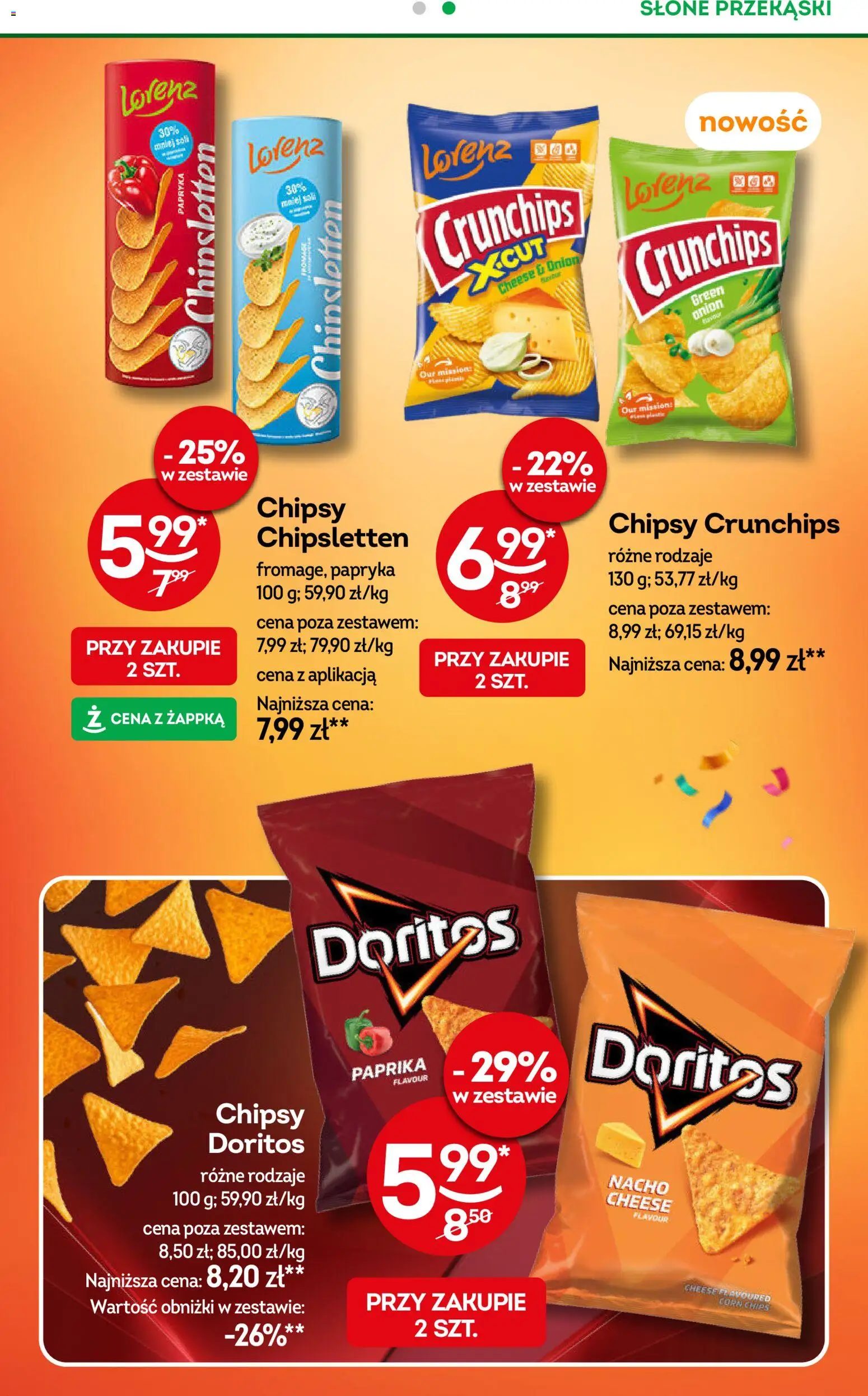 Żabka Gazetka od 28.01.2026 | Strona: 31 | Produkty: Chipsy, Papryka, Doritos