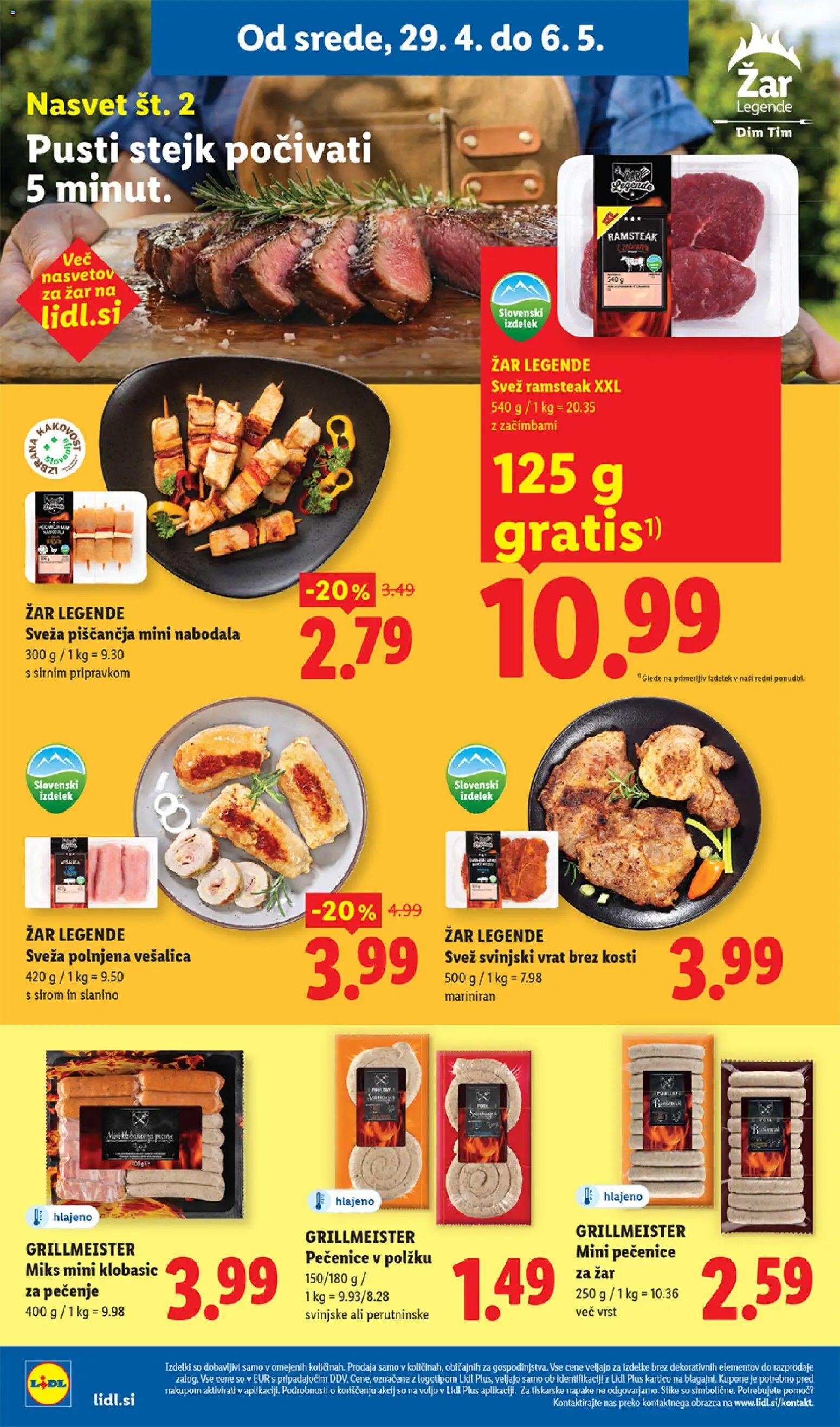 Novi Lidl katalog ponudbe – veljaven od 29.04.2026 | Stran: 14 | Izdelki: Zar, Nabodala
