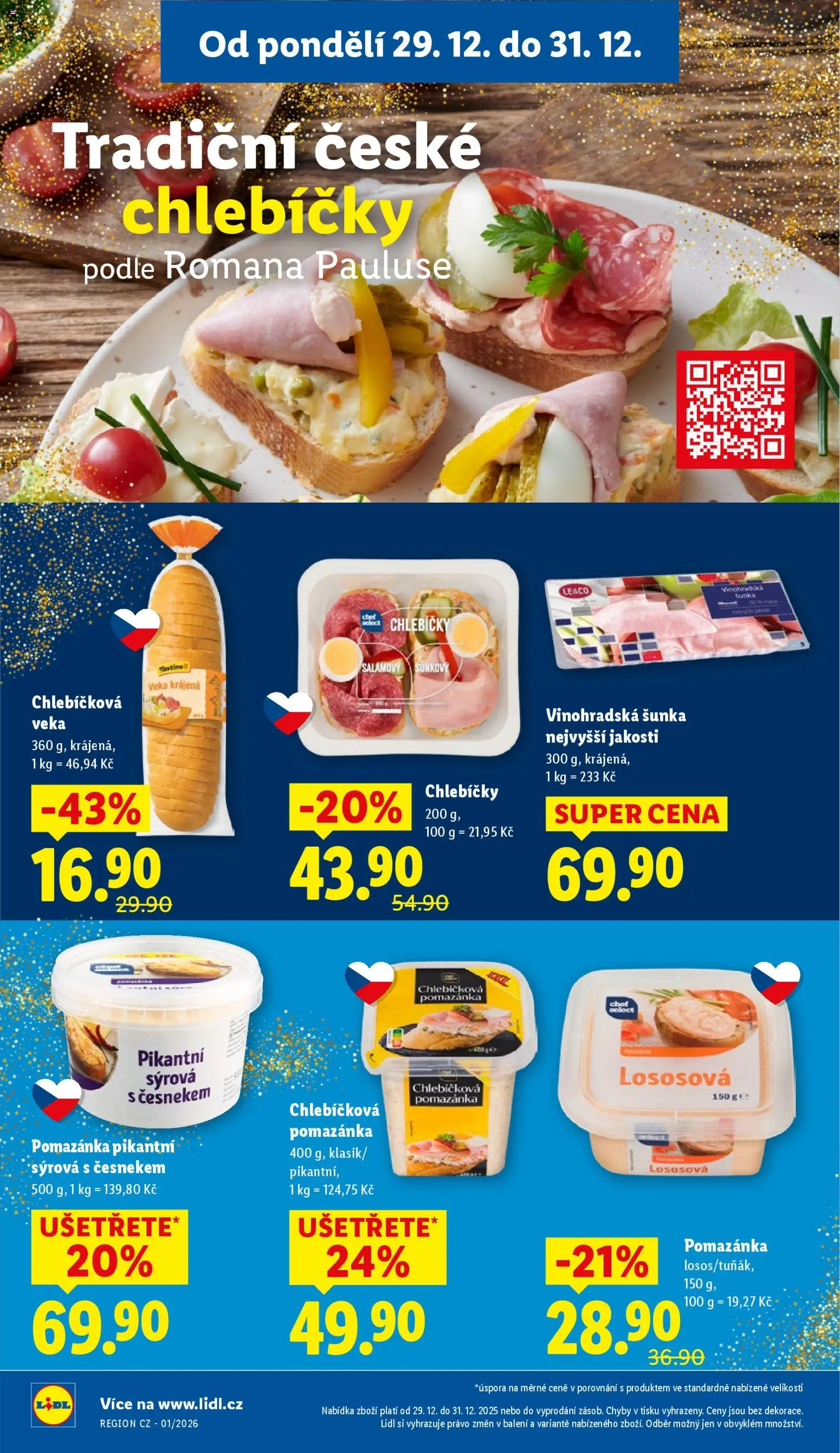 Lidl leták od 29.12.2025 | Strana: 14 | Produkty: Veka, Šunka, Pomazánka
