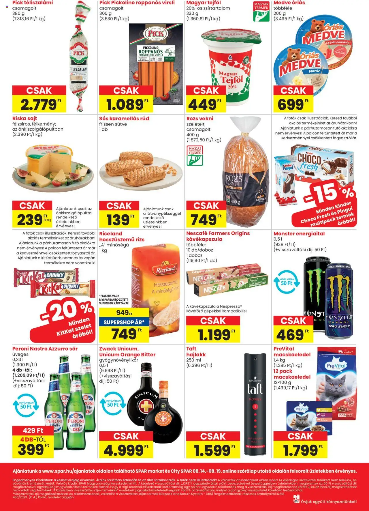 Spar Market akciós ujság - amely érvényes a következő dátumtól: 14.08.2025 | Oldal: 2 | Termékek: Kávékapszula, Sajt, Tejföl, Vegán