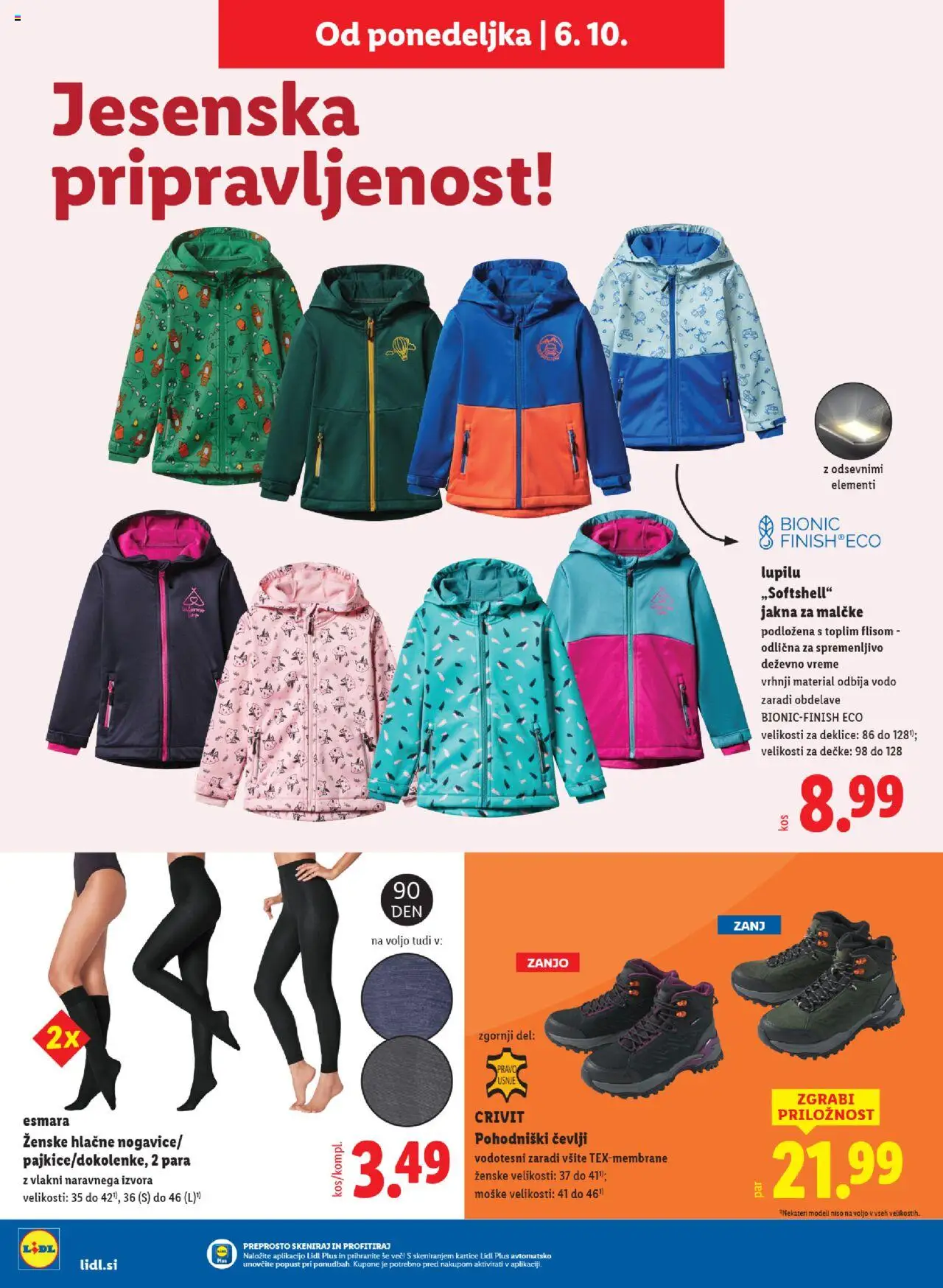 Novi Lidl katalog ponudbe – veljaven od 02.10.2025 | Stran: 60 | Izdelki: Jakna, Cevlji