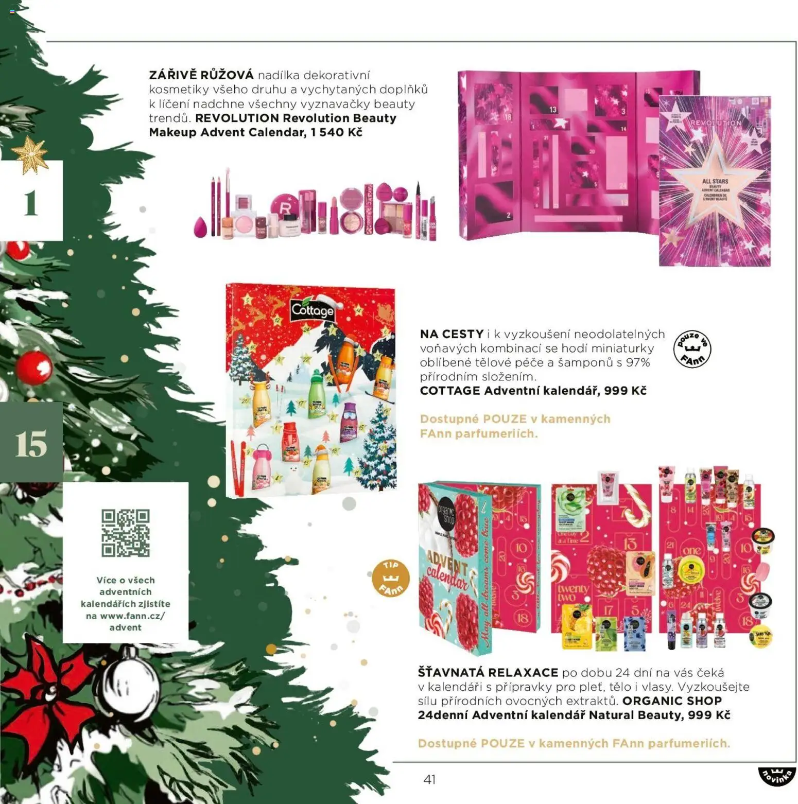 FAnn katalog Vánoce 2025 od 30.10.2025 | Strana: 41 | Produkty: Makeup, Adventní kalendář, Kalendář, Cottage