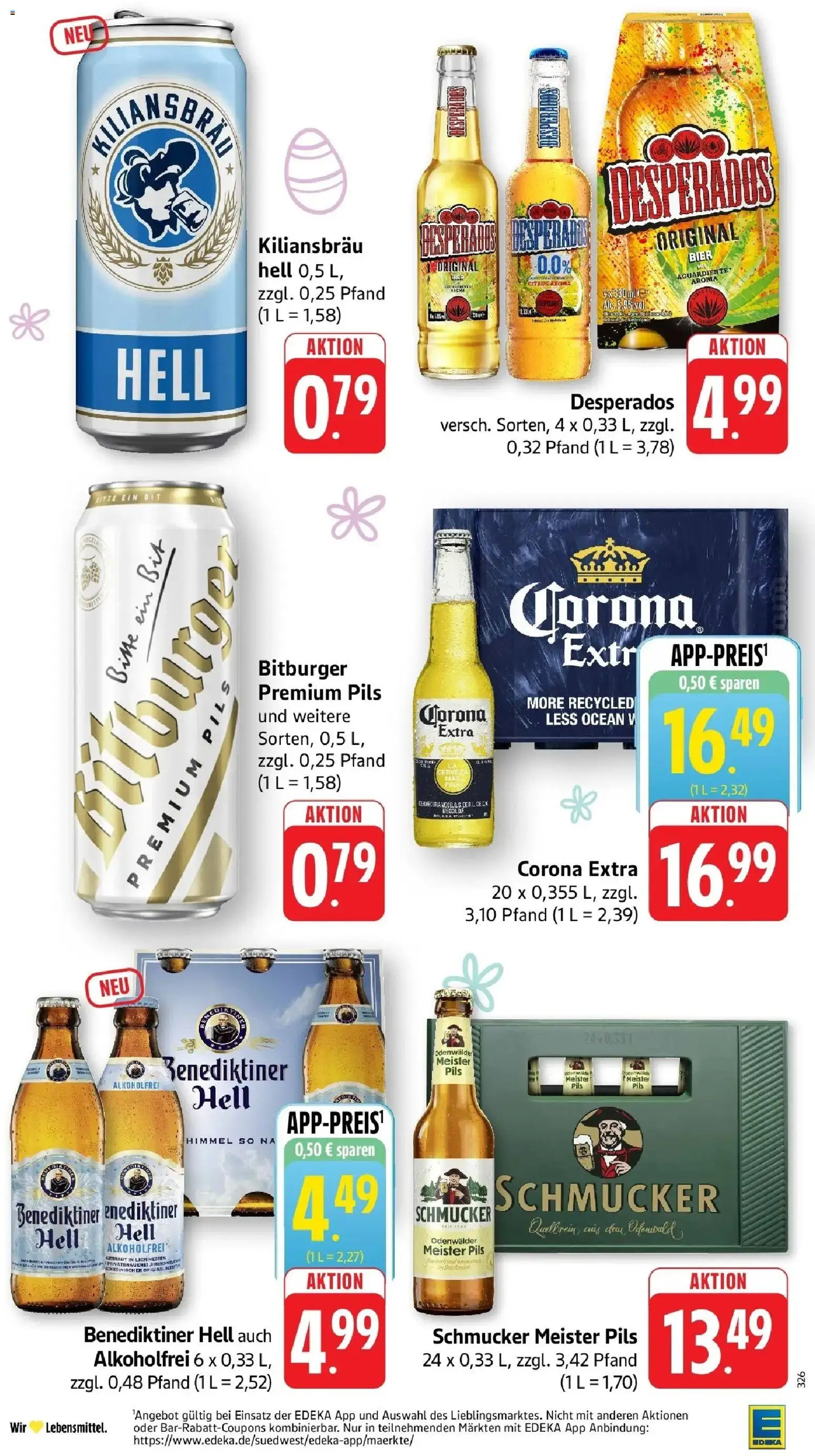 E center Prospekt Mannheim-Neuostheim	 – gültig ab 29.03.2026 | Seite: 40 | Produkte: Bitburger, Bier, Benediktiner hell, Desperados