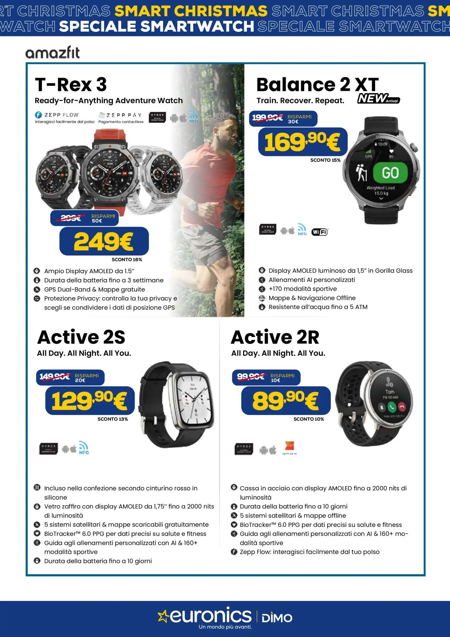 Volantino Euronics del 02.12.2025 | Pagina: 14 | Prodotti: Silicone, Navigazione, Smartwatch, Batteria