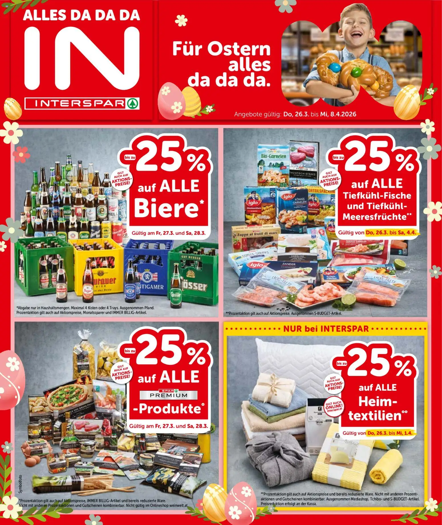Interspar Flugblatt - Steiermark gültig ab 26.03.2026 | Seite: 1 | Produkte: Meeresfrüchte