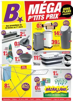 Bazarland - Prévisualisation de Bazarland - Méga p'tits prix valide à partir de 18.02.2026