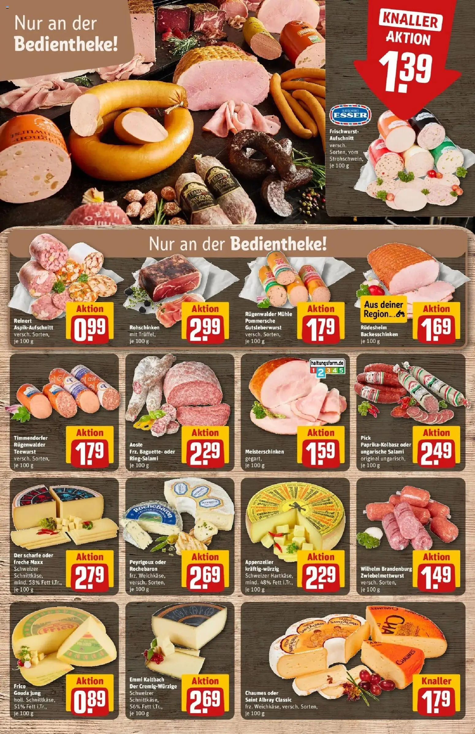 Rewe Prospekt Herzogenrath / Merkstein	 – gültig ab 30.03.2026 | Seite: 11 | Produkte: Mühle, Gouda, Baguette, Salami