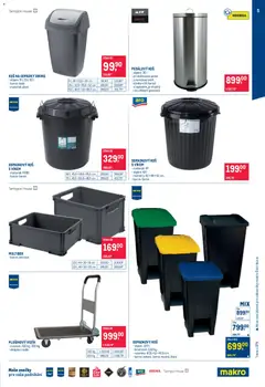 Náhled letáku Makro leták - Úklid a kosmetika od 25.02.2026 | Strana: 5 | Produkty: Madlo, Koš, Odpadkový koš