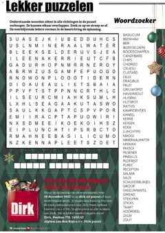 Dirk - Lekker Doen Feestdagen 2025 - Voorbeeld van een folder van Dirk, geldig van 20.11.2025 | Pagina: 76 | Producten: Taart, Salami, Chips, Chorizo